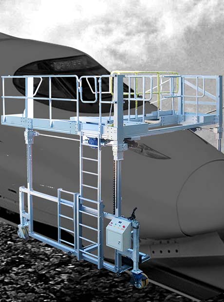 動(dòng)車組車頭檢修工作平臺(tái)